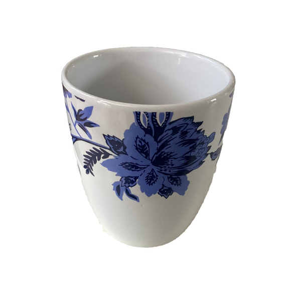 Royal Norfolk Coffee Mug Tea Cup 12 Oz White W/Blue Floral Design Replacement 4” - Picture 3 of 9